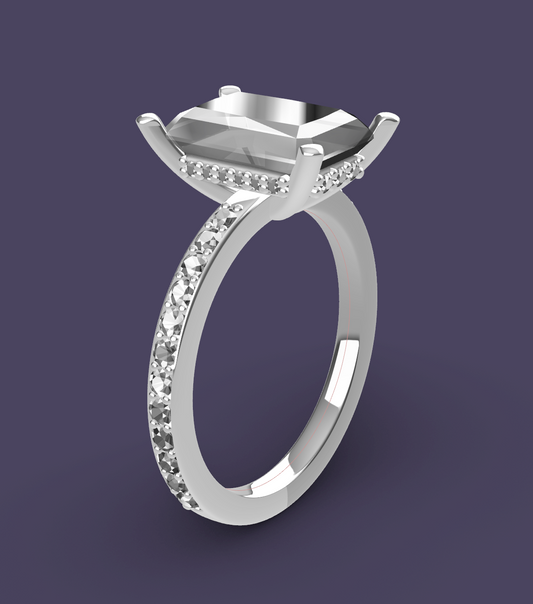 Jeremiah's 18k 3ct Radiant Engagement ring - 1/3 payments