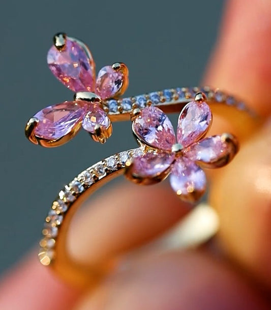 9-10-25 Pink Diamond Butterfly Ring for Avery - 1st Payment