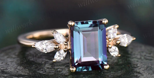 Steven's Alexandrite Engagement Ring - 2/2 Payment