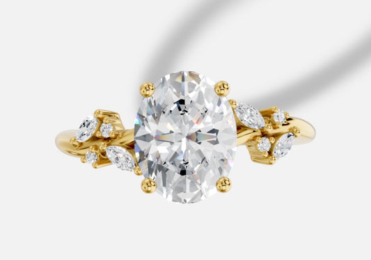 Seth's Custom Nature-Inspired Engagement Ring - 1/2 Payment