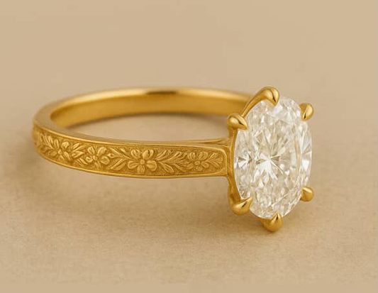 Jacob's Custom Floral Engagement Ring - 1/2 Payment