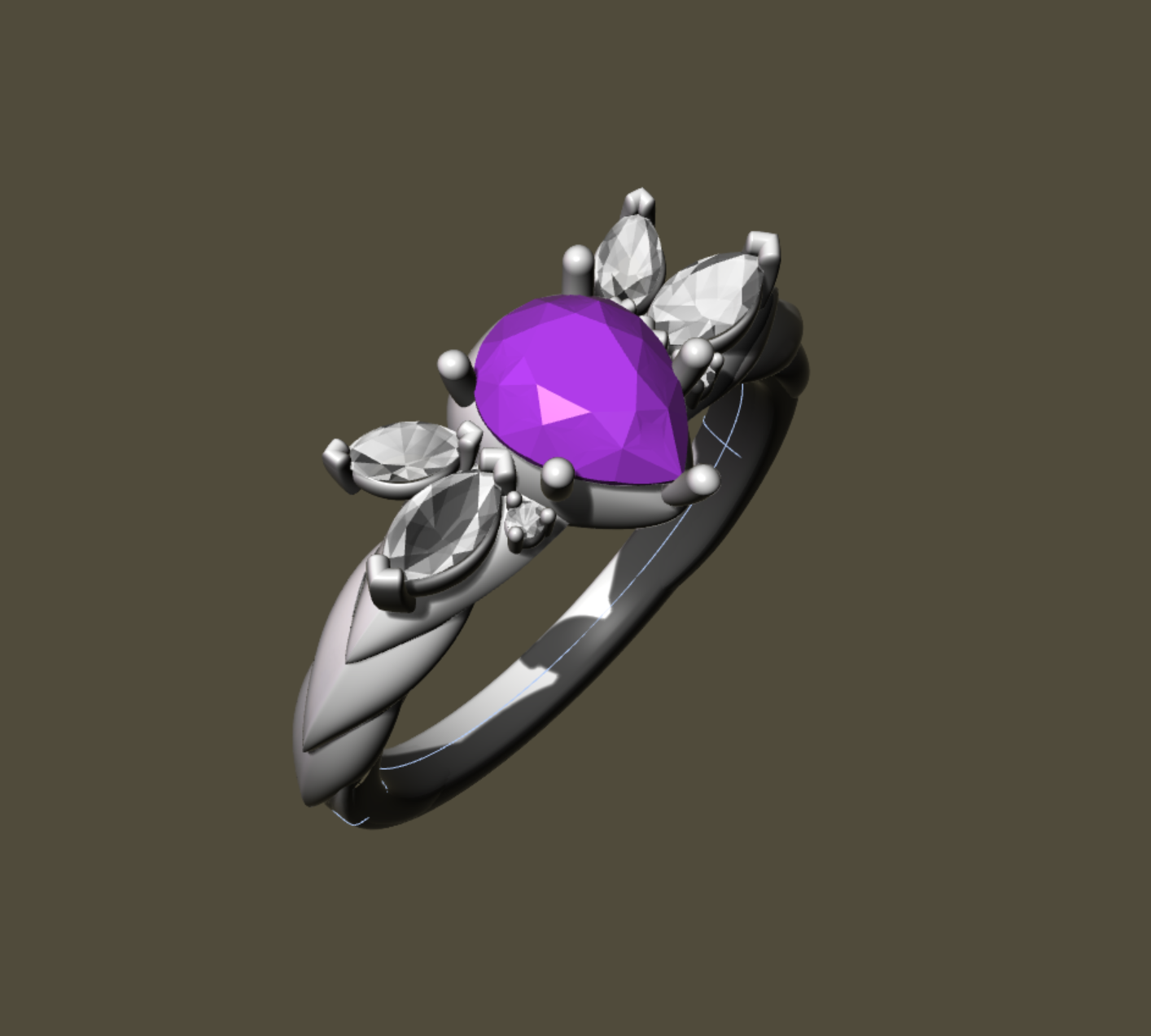 Custom Frieren Engagement Ring for Tyler